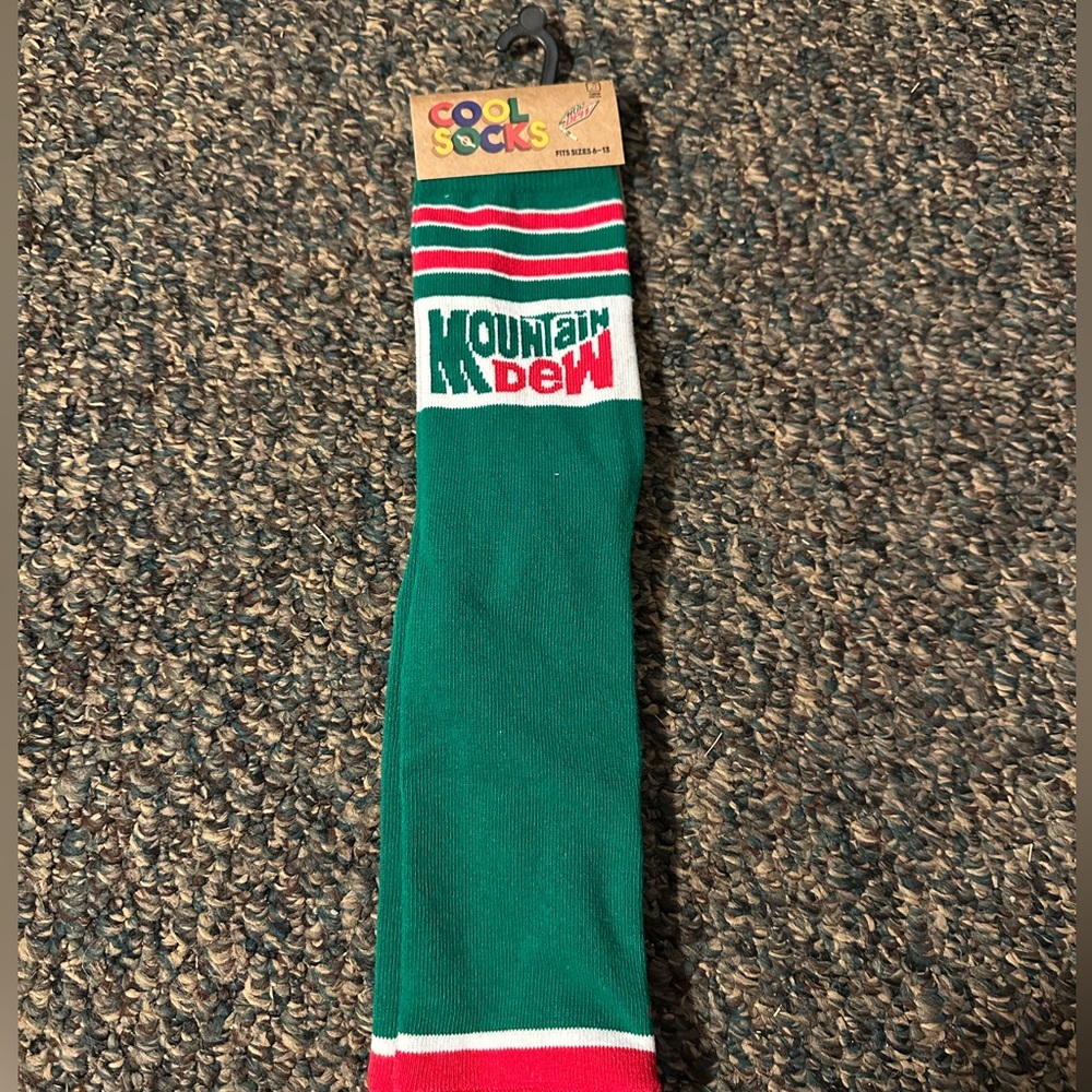 Mountain Dew Green Casual Socks